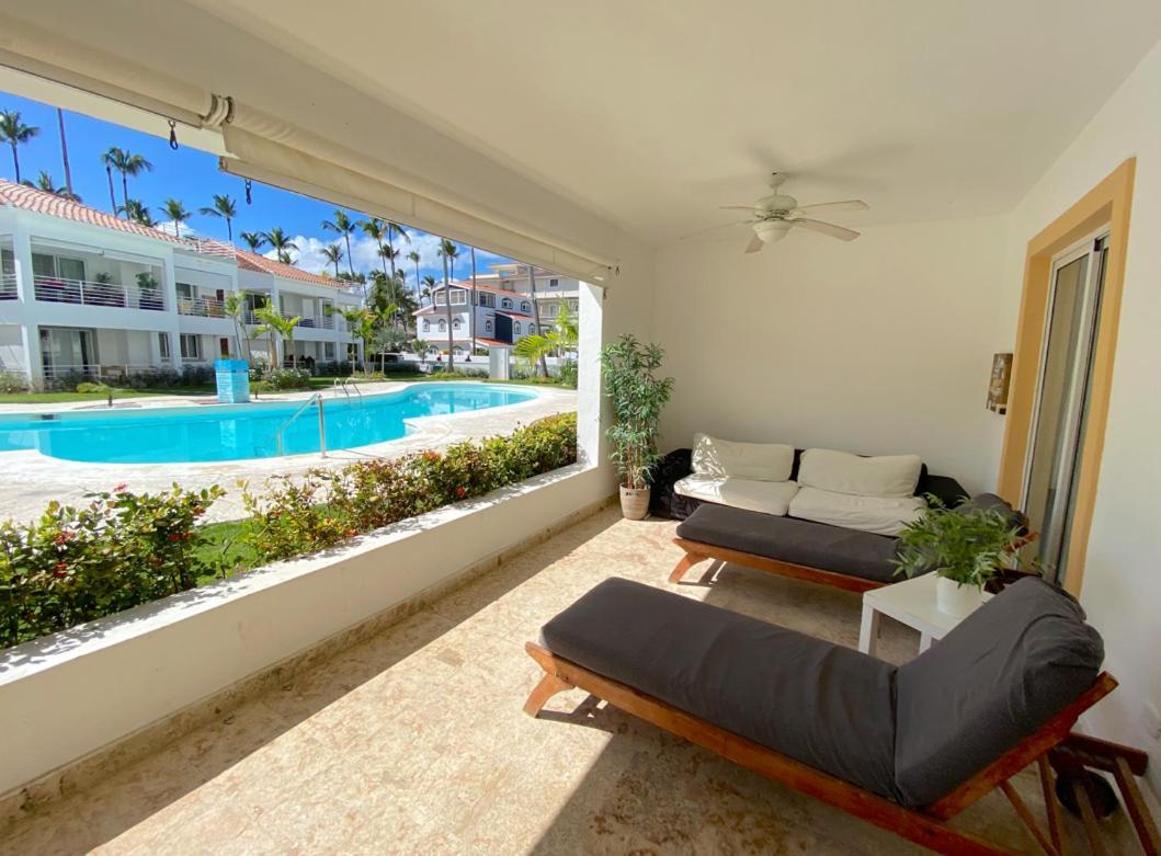 Blue Ocean Beachfront Villas & Apartments - Wifi, Pool, Bbq, Playa Los Corales 蓬塔卡纳 外观 照片