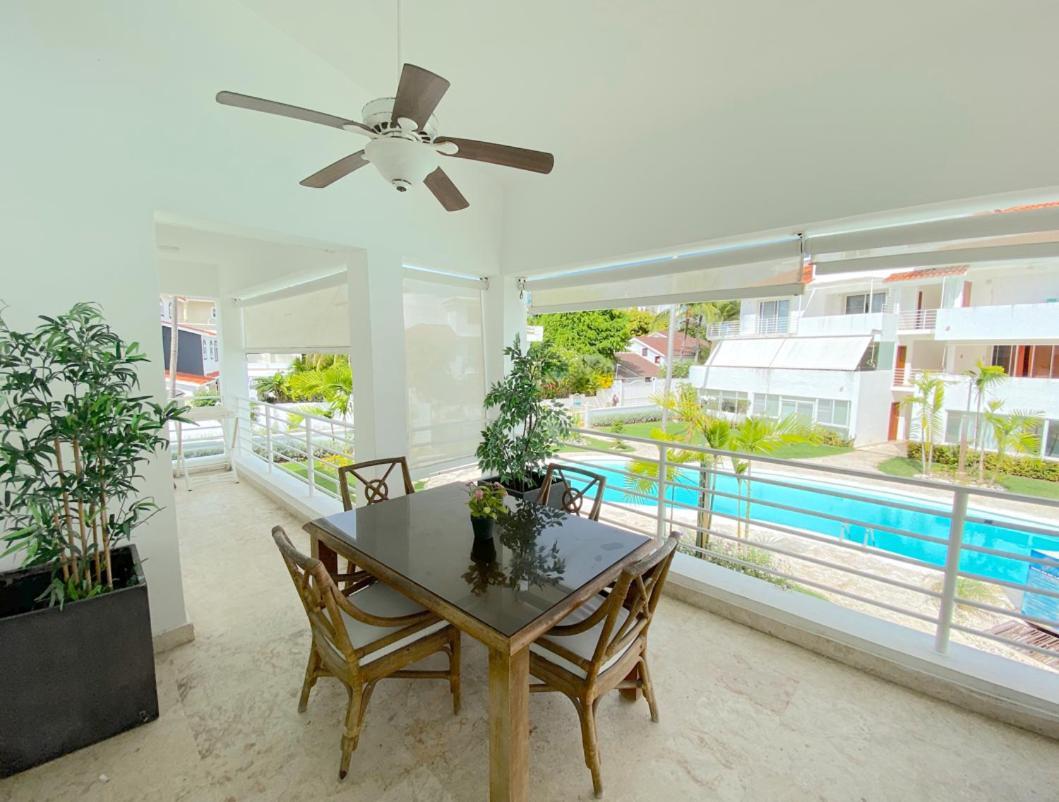 Blue Ocean Beachfront Villas & Apartments - Wifi, Pool, Bbq, Playa Los Corales 蓬塔卡纳 外观 照片